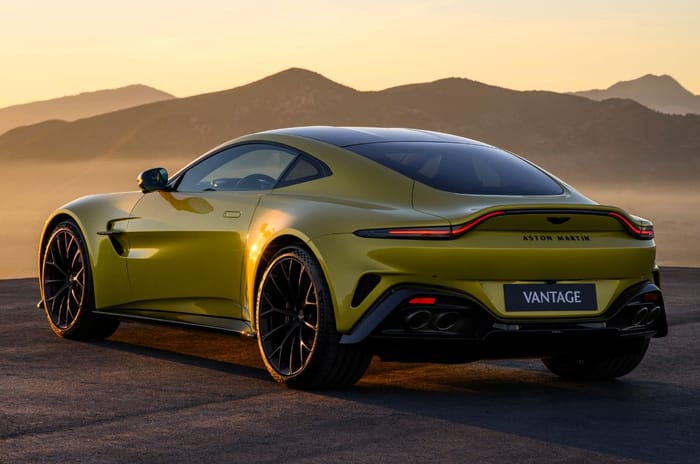 Aston Martin Vantage facelift revealed; gains 155hp and a new interior